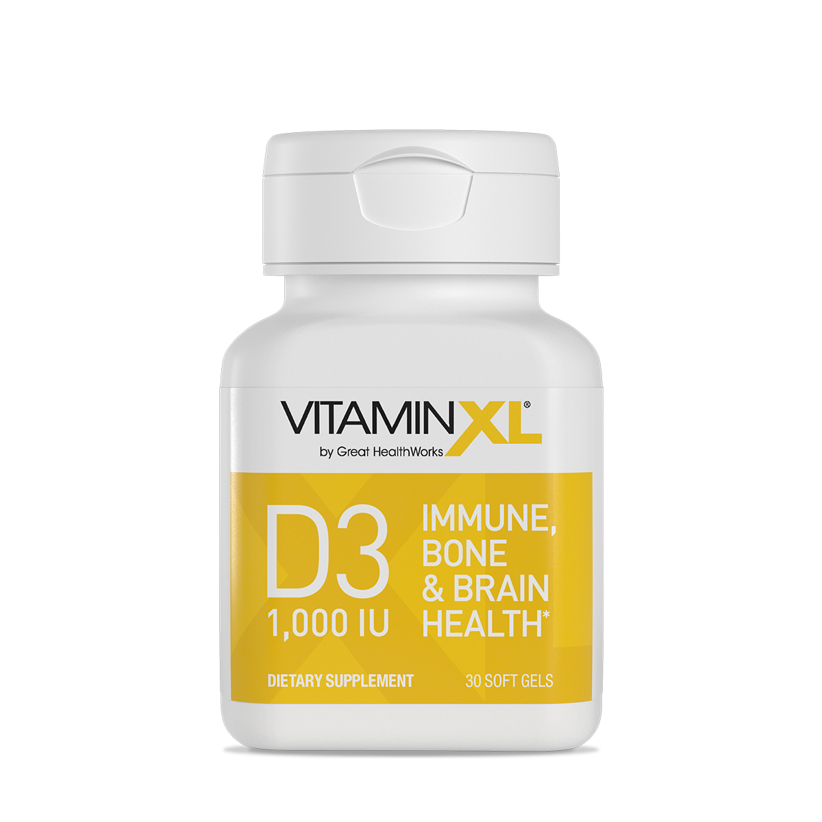 VitaminXL D3 30ct 1,000 IU